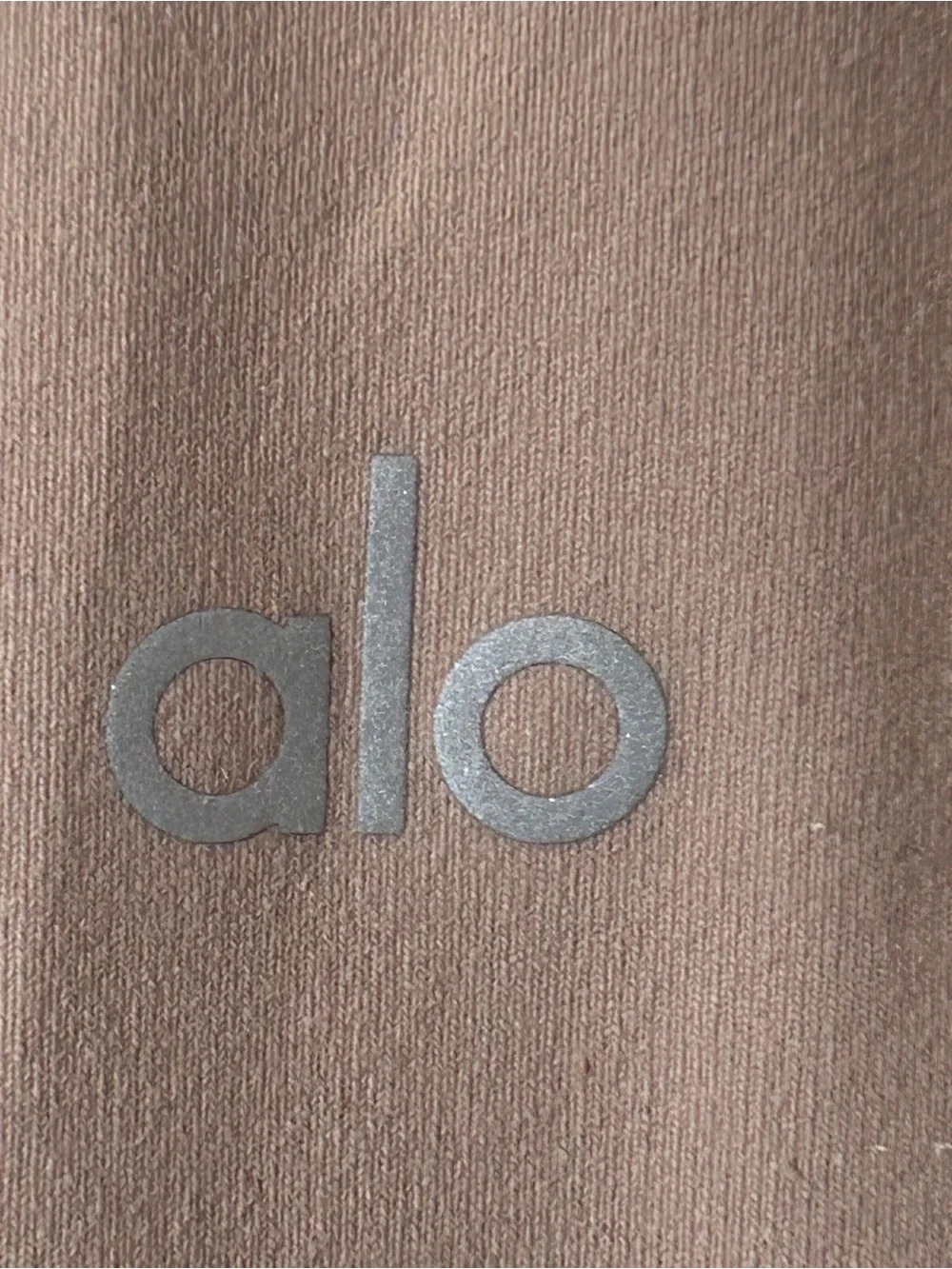 ALO YOGA Airbrush High-Waist split flare Flutter Legging taupe small stretch s